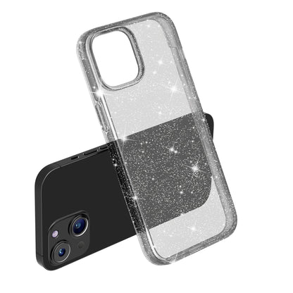 ELECTROPRIME For iPhone 15 Plus Shockproof Terminator Glitter Powder Phone Case(Black)