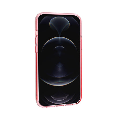 ELECTROPRIME For iPhone 15 Plus Shockproof Terminator Transparent Phone Case(Pink)