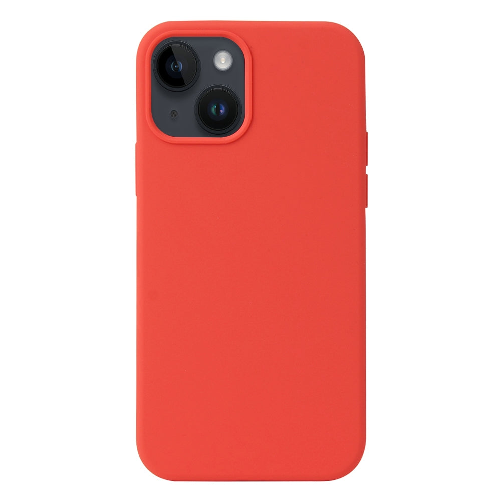 ELECTROPRIME For iPhone 15 Liquid Silicone Phone Case(Coral Red)