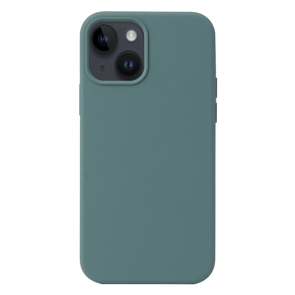 ELECTROPRIME For iPhone 15 Liquid Silicone Phone Case(Pine Needle Green)