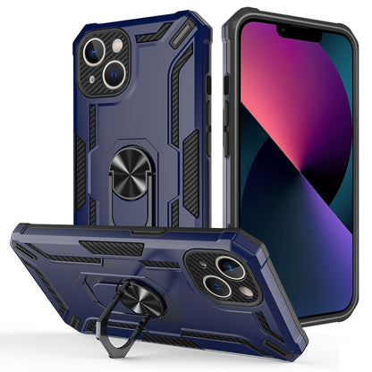 ELECTROPRIME For iPhone 15 Warship Armor 2 in 1 Shockproof Phone Case(Royal Blue)