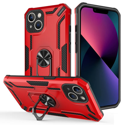 ELECTROPRIME For iPhone 15 Warship Armor 2 in 1 Shockproof Phone Case(Red)
