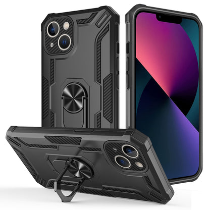 ELECTROPRIME For iPhone 15 Plus Warship Armor 2 in 1 Shockproof Phone Case(Black)