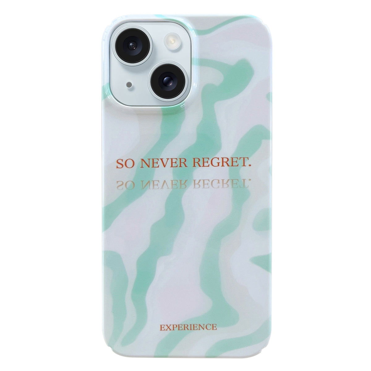 ELECTROPRIME For iPhone 15 Painted Pattern PC Phone Case(Matcha Green)