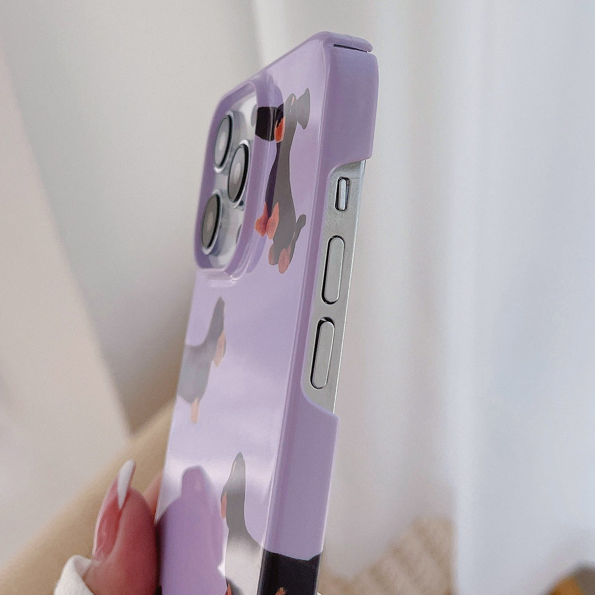 ELECTROPRIME For iPhone 15 Painted Pattern PC Phone Case(Dachshund Dog)