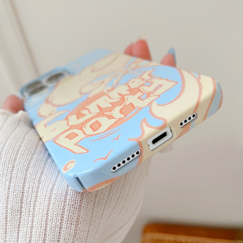 ELECTROPRIME For iPhone 15 Painted Pattern PC Phone Case(Summer Party)