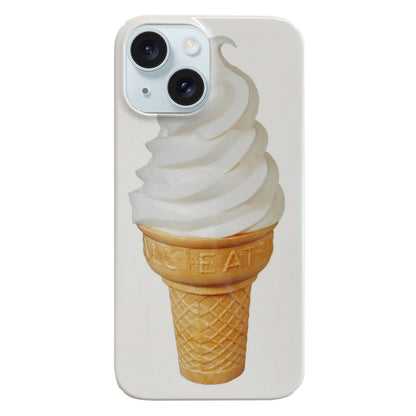 ELECTROPRIME For iPhone 15 Painted Pattern PC Phone Case(Ice Cream)