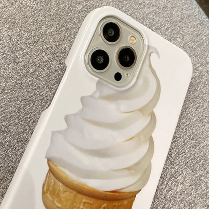 ELECTROPRIME For iPhone 15 Painted Pattern PC Phone Case(Ice Cream)