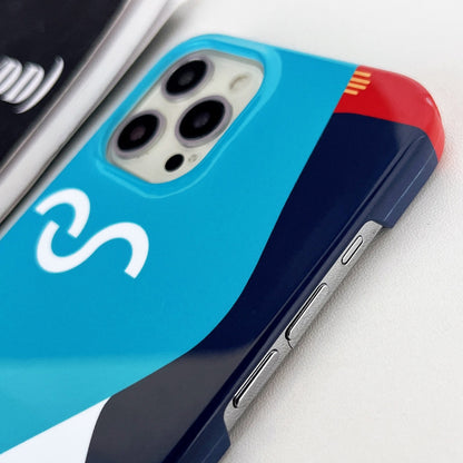 ELECTROPRIME For iPhone 15 Painted Pattern PC Phone Case(Contrasting Blue)