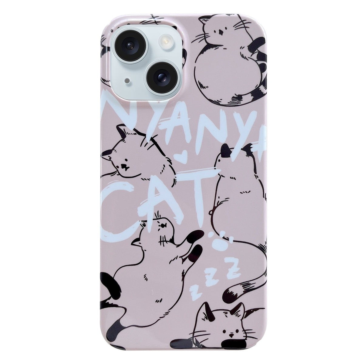 ELECTROPRIME For iPhone 15 Painted Pattern PC Phone Case(CATs)