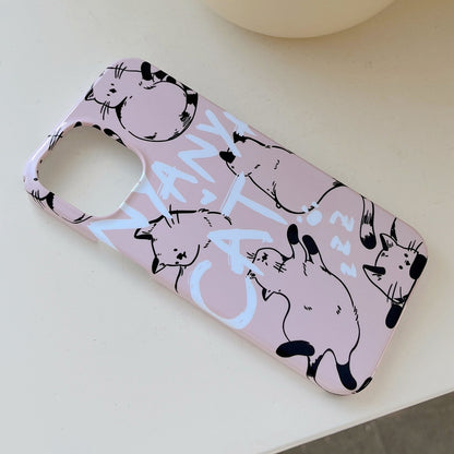 ELECTROPRIME For iPhone 15 Painted Pattern PC Phone Case(CATs)