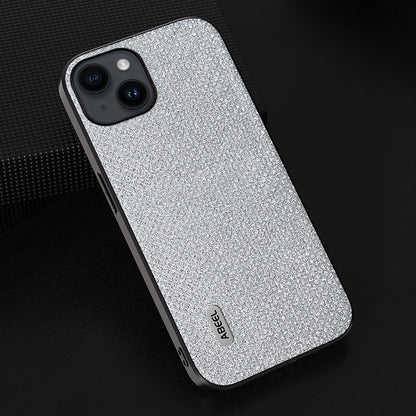 ELECTROPRIME For iPhone 15 ABEEL Diamond Black Edge Phone Case(Jewel Silver)