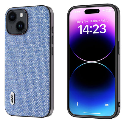 ELECTROPRIME For iPhone 15 ABEEL Diamond Black Edge Phone Case(Sapphire Blue)
