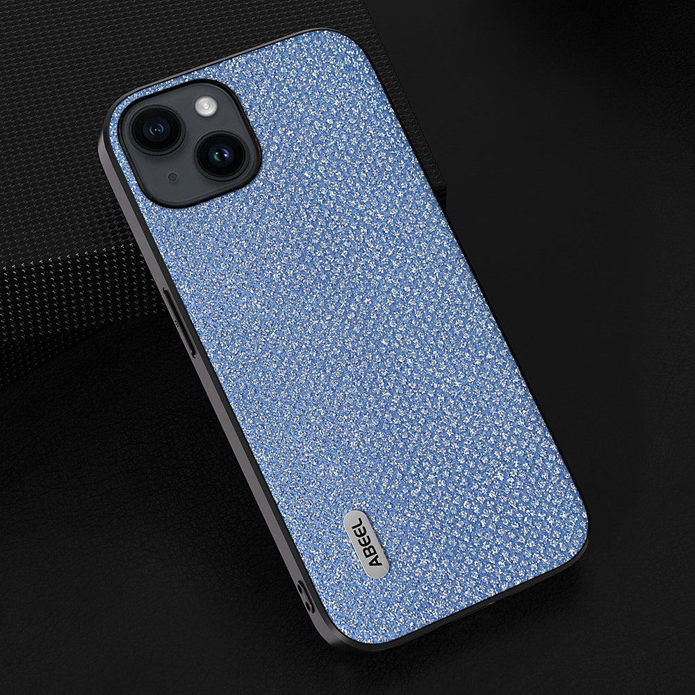 ELECTROPRIME For iPhone 15 ABEEL Diamond Black Edge Phone Case(Sapphire Blue)