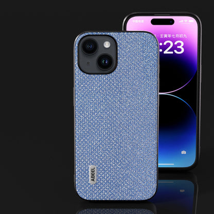 ELECTROPRIME For iPhone 15 ABEEL Diamond Black Edge Phone Case(Sapphire Blue)