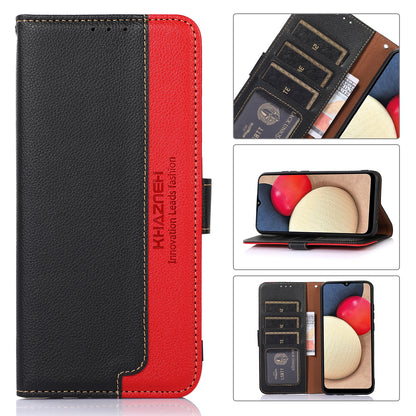 ELECTROPRIME For iPhone 15 KHAZNEH Litchi Texture Leather RFID Phone Case(Black)