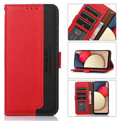 ELECTROPRIME For iPhone 15 KHAZNEH Litchi Texture Leather RFID Phone Case(Red)