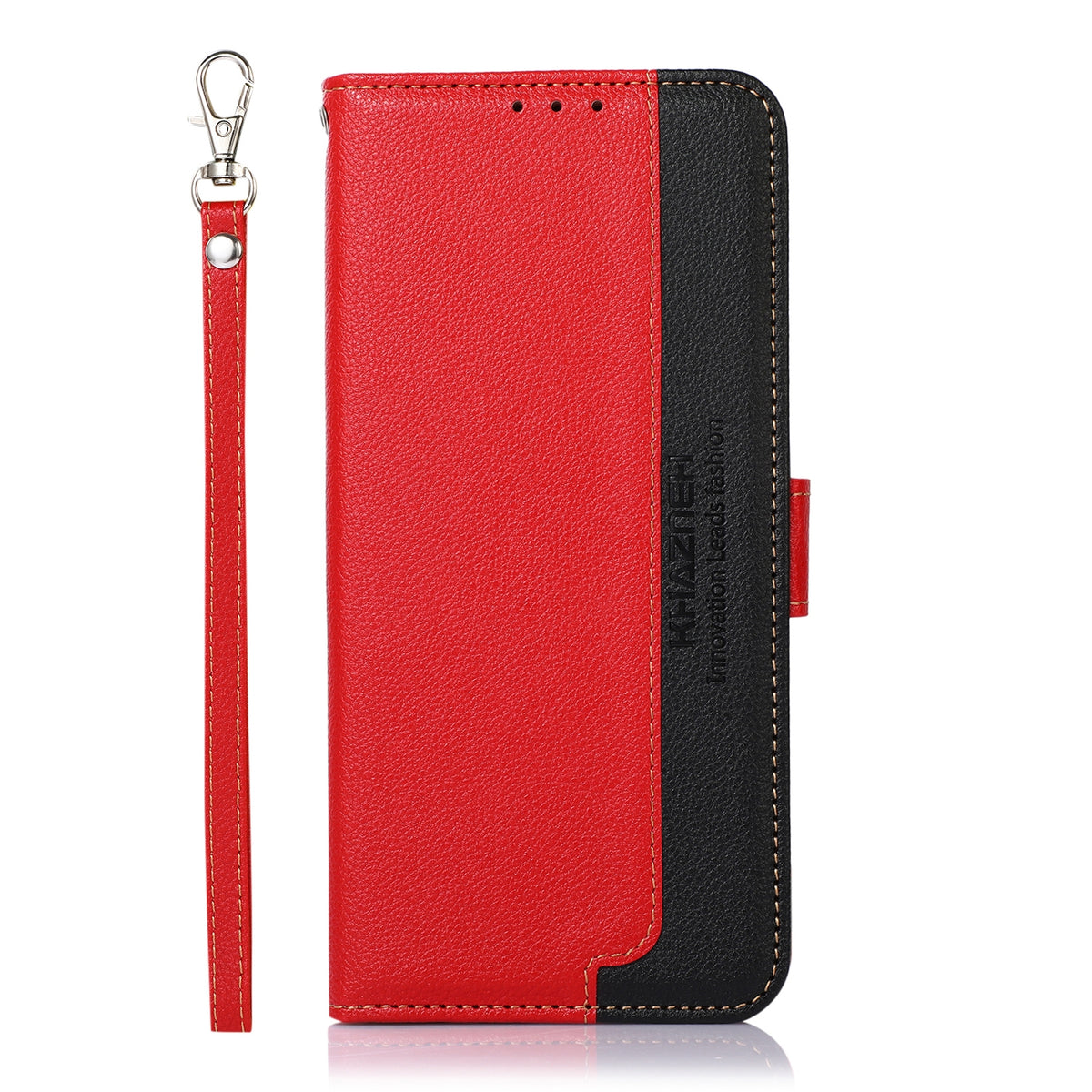 ELECTROPRIME For iPhone 15 KHAZNEH Litchi Texture Leather RFID Phone Case(Red)