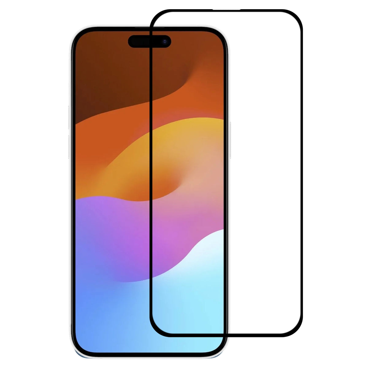 ELECTROPRIME For iPhone 15 Plus Full Glue Screen Tempered Glass Film
