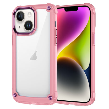 ELECTROPRIME For iPhone 15 Plus Skin Feel TPU + PC Phone Case(Transparent Pink)
