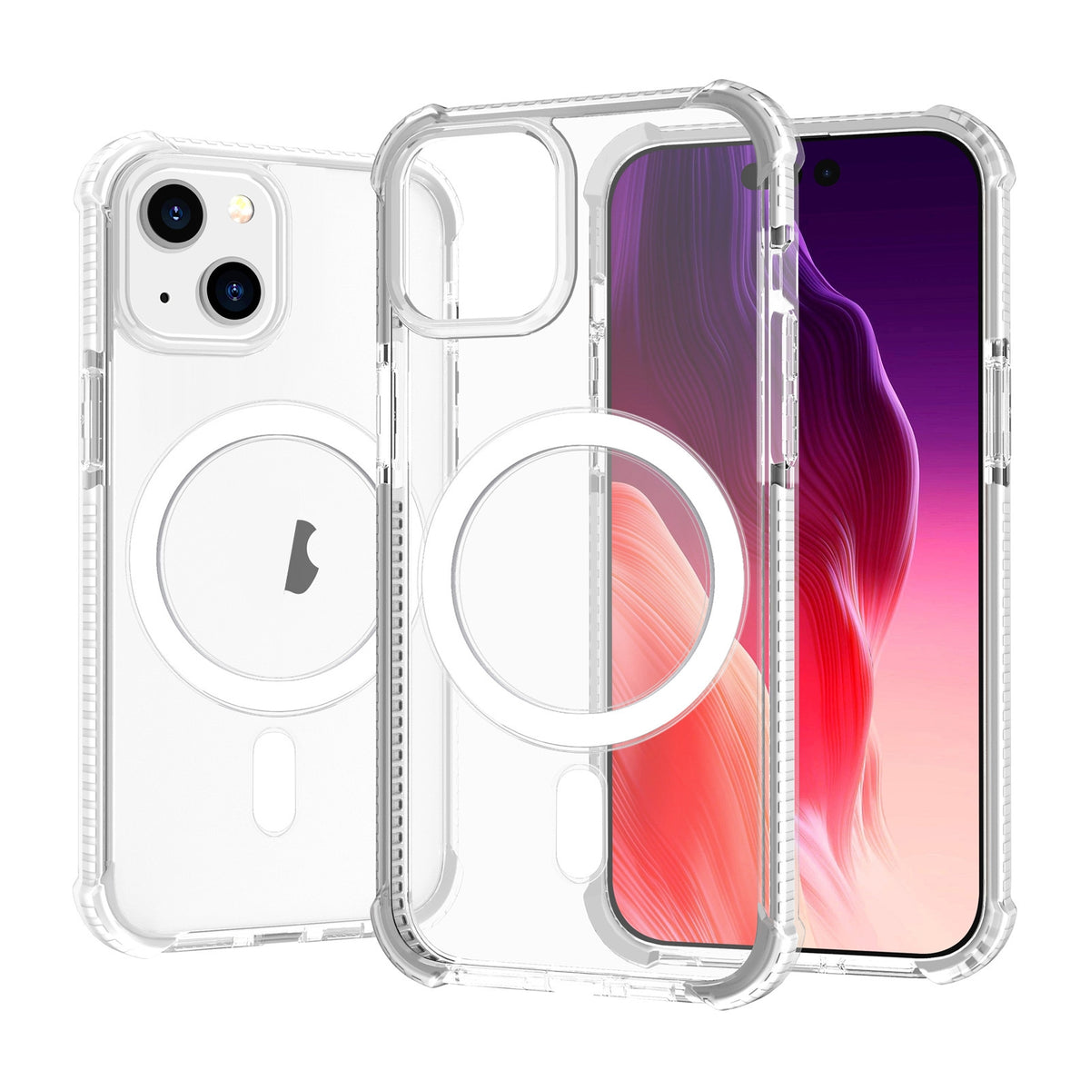 ELECTROPRIME For iPhone 15 Plus Acrylic Magsafe Magnetic Shockproof Phone Case(Transparent)