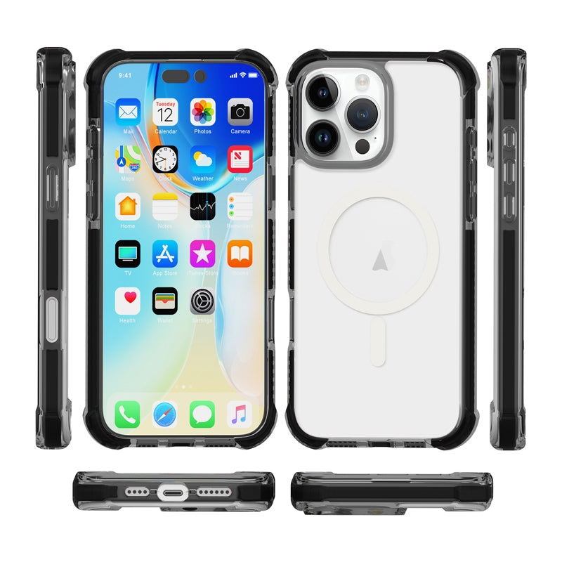 ELECTROPRIME For iPhone 15 Plus Acrylic Magsafe Magnetic Shockproof Phone Case(Transparent)
