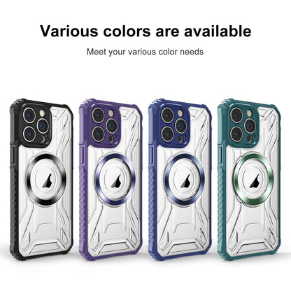 ELECTROPRIME For iPhone 15 Plus CD Texture Magsafe Phone Case(Dark Green)