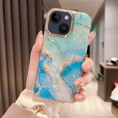 ELECTROPRIME For iPhone 15 Plus Colorful Crystal Ripple TPU Phone Case(Green)