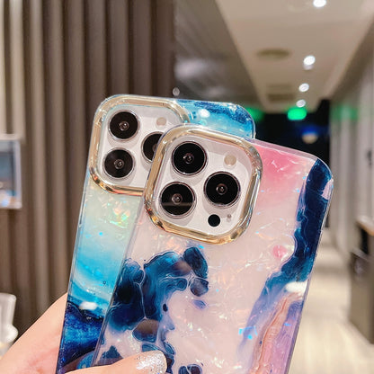 ELECTROPRIME For iPhone 15 Plus Colorful Crystal Ripple TPU Phone Case(Green)