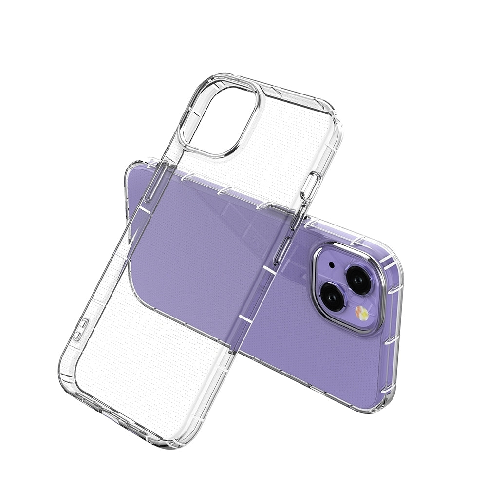 ELECTROPRIME For iPhone 15 Plus Airbag Four-Corner Full Coverage Shockproof TPU Phone Case(Transparent)