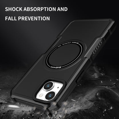 ELECTROPRIME For iPhone 15 Shockproof Armor MagSafe Phone Case(Black)