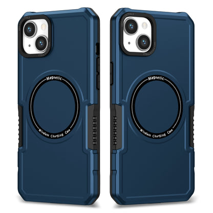 ELECTROPRIME For iPhone 15 Shockproof Armor MagSafe Phone Case(Dark Blue)