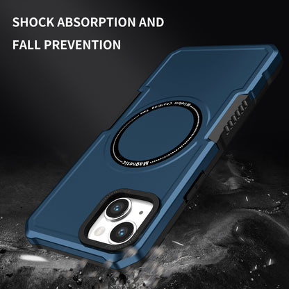 ELECTROPRIME For iPhone 15 Shockproof Armor MagSafe Phone Case(Dark Blue)