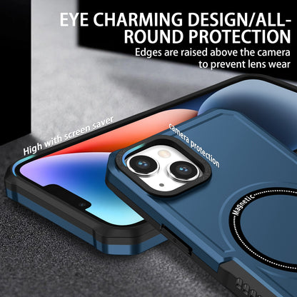 ELECTROPRIME For iPhone 15 Shockproof Armor MagSafe Phone Case(Dark Blue)