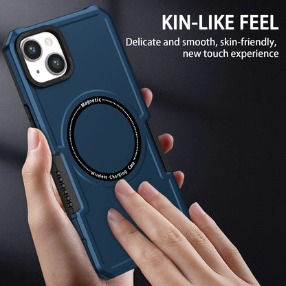 ELECTROPRIME For iPhone 15 Shockproof Armor MagSafe Phone Case(Dark Blue)