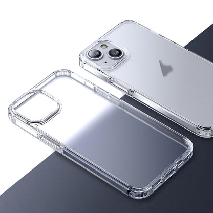 ELECTROPRIME For iPhone 15 Ice-Crystal Matte TPU Hard PC Phone Case(Transparent)