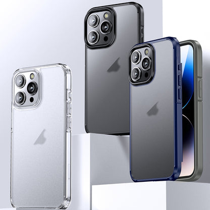 ELECTROPRIME For iPhone 15 Ice-Crystal Matte TPU Hard PC Phone Case(Grey)