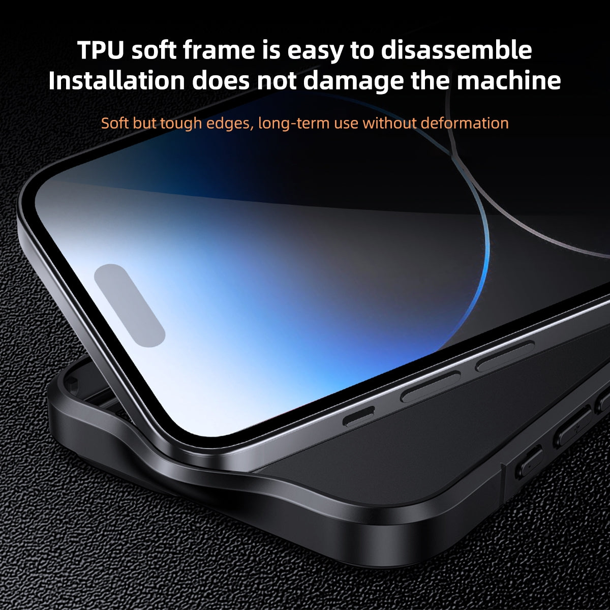 ELECTROPRIME For iPhone 15 Ice-Crystal Matte TPU Hard PC Phone Case(Grey)
