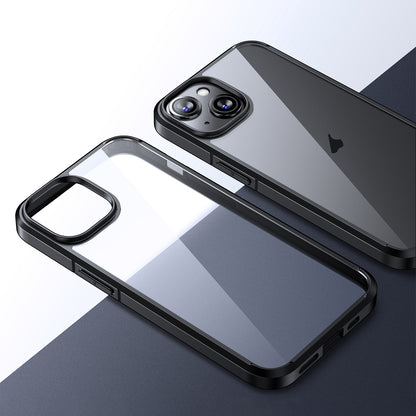 ELECTROPRIME For iPhone 15 Ice Crystal Transparent PC + TPU Phone Case(Black)