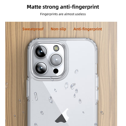 ELECTROPRIME For iPhone 15 Ice Crystal Transparent PC + TPU Phone Case(Black)