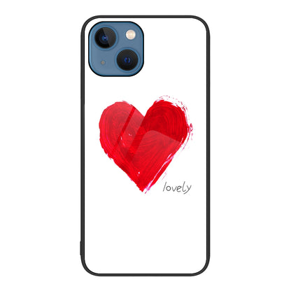 ELECTROPRIME For iPhone 15 Colorful Painted Glass Phone Case(Love)