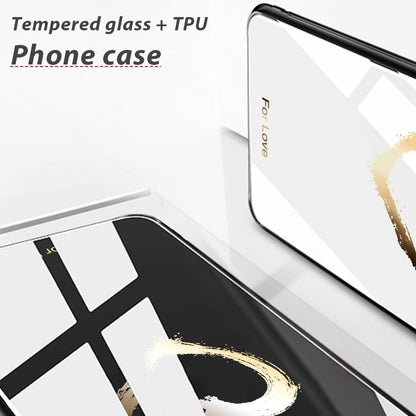 ELECTROPRIME For iPhone 15 Colorful Painted Glass Phone Case(Flower)