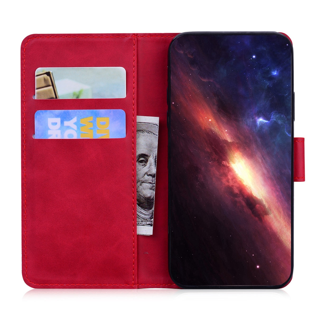 ELECTROPRIME For iPhone 15 Tiger Embossing Pattern Leather Phone Case(Red)