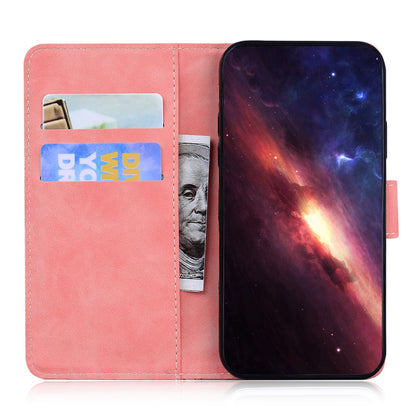 ELECTROPRIME For iPhone 15 Tiger Embossing Pattern Leather Phone Case(Pink)