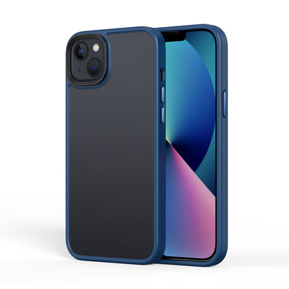 ELECTROPRIME For iPhone 15 Frosted Back Shockproof Phone Case(Blue)