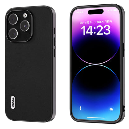 ELECTROPRIME For iPhone 15 ABEEL Haze Texture PU Phone Case(Black)