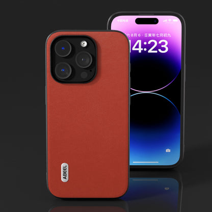 ELECTROPRIME For iPhone 15 ABEEL Haze Texture PU Phone Case(Red)