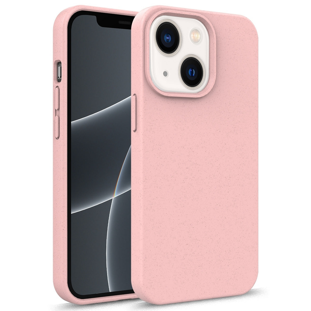 ELECTROPRIME For iPhone 15 Starry Series Shockproof Straw Material + TPU Protective Case(Pink)