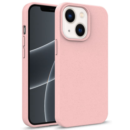 ELECTROPRIME For iPhone 15 Starry Series Shockproof Straw Material + TPU Protective Case(Pink)