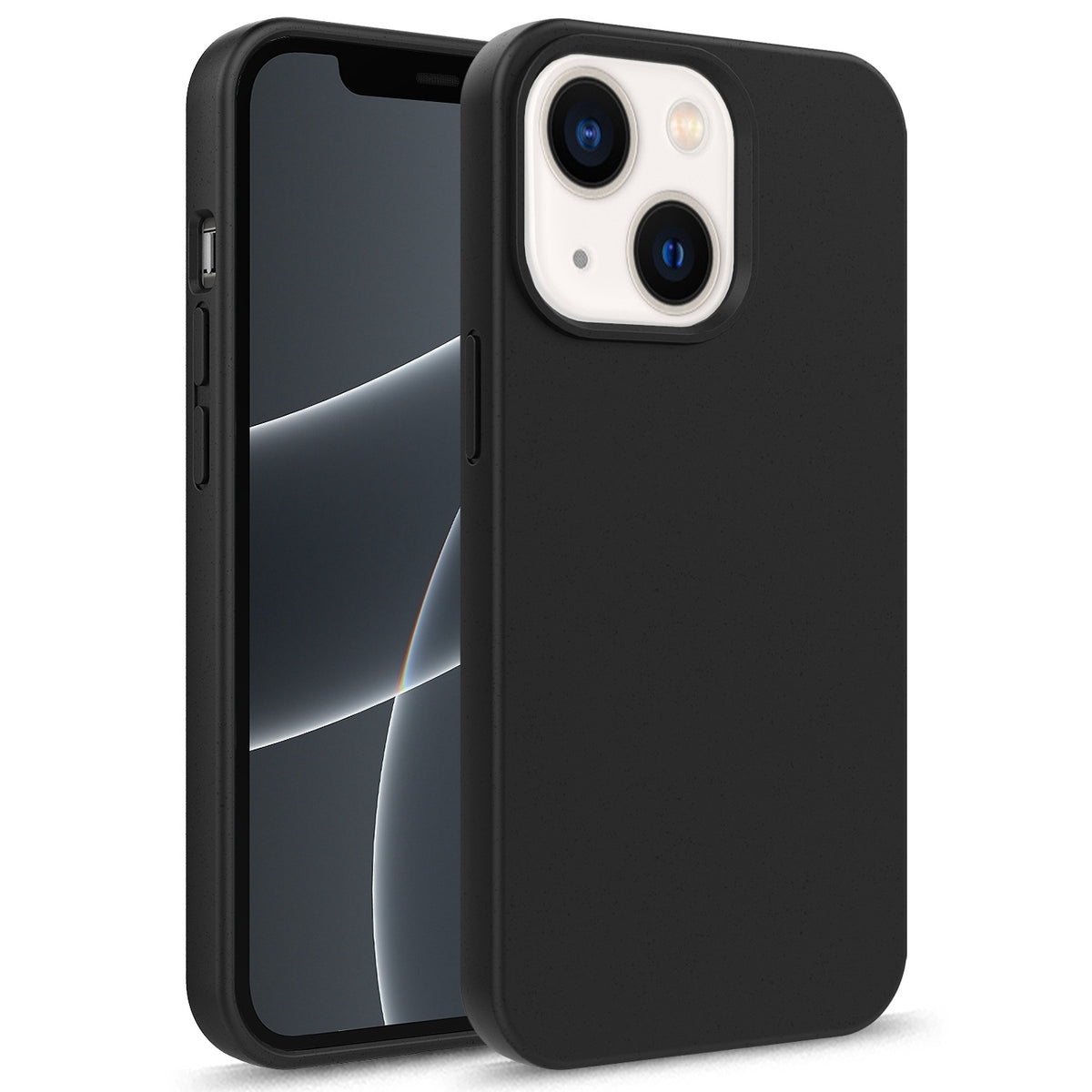 ELECTROPRIME For iPhone 15 Starry Series Shockproof Straw Material + TPU Protective Case(Black)